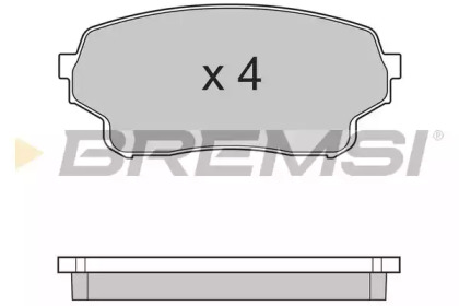 Комплект тормозных колодок BREMSI BP3205