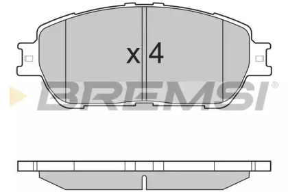 Комплект тормозных колодок BREMSI BP3209