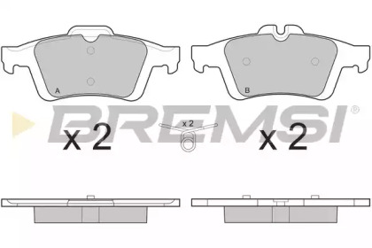 Комплект тормозных колодок BREMSI BP3217