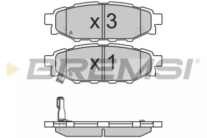 Комплект тормозных колодок BREMSI BP3218