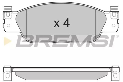 Комплект тормозных колодок BREMSI BP3224