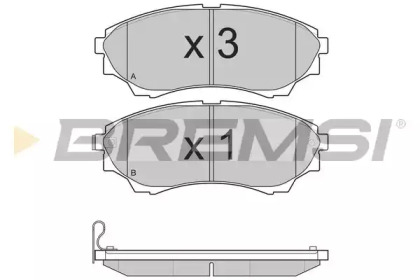 Комплект тормозных колодок BREMSI BP3232