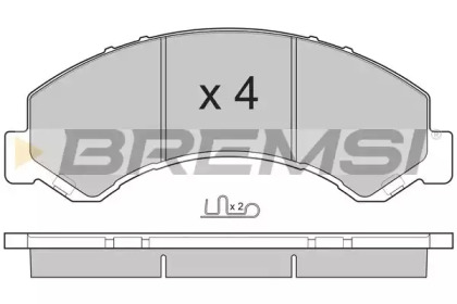 Комплект тормозных колодок BREMSI BP3236