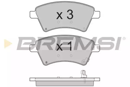 Комплект тормозных колодок BREMSI BP3242