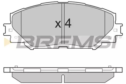 Комплект тормозных колодок BREMSI BP3251