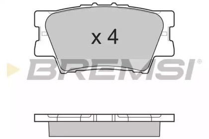 Комплект тормозных колодок BREMSI BP3252