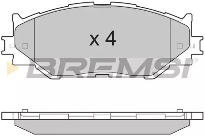 Комплект тормозных колодок BREMSI BP3254