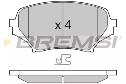 Комплект тормозных колодок BREMSI BP3260