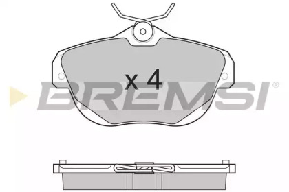 Комплект тормозных колодок BREMSI BP3262