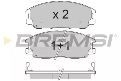 Комплект тормозных колодок BREMSI BP3268