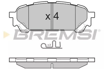 Комплект тормозных колодок BREMSI BP3270