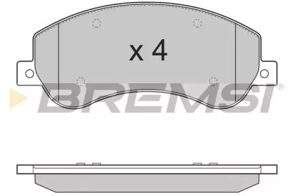 Комплект тормозных колодок BREMSI BP3274