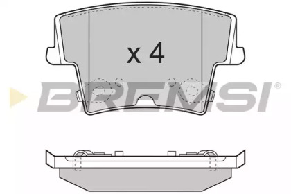 Комплект тормозных колодок BREMSI BP3278