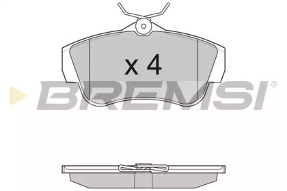 Комплект тормозных колодок BREMSI BP3284