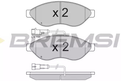 Комплект тормозных колодок BREMSI BP3285