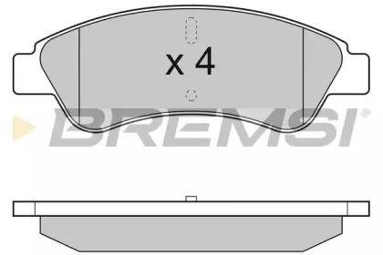 Комплект тормозных колодок BREMSI BP3286