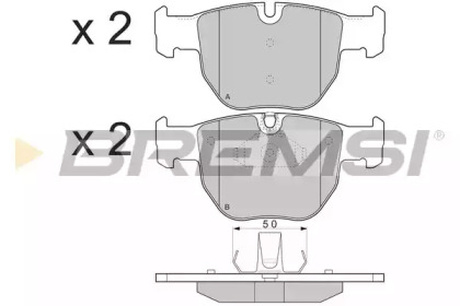 Комплект тормозных колодок BREMSI BP3287