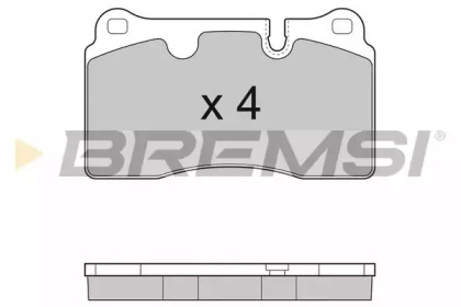 Комплект тормозных колодок BREMSI BP3288