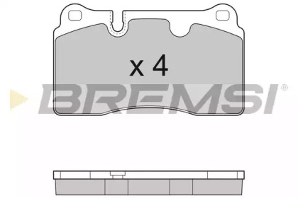 Комплект тормозных колодок BREMSI BP3289