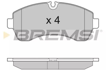 Комплект тормозных колодок BREMSI BP3290