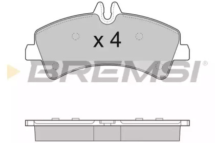 Комплект тормозных колодок BREMSI BP3291