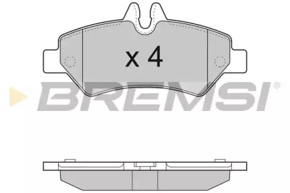 Комплект тормозных колодок BREMSI BP3293