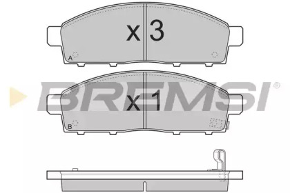 Комплект тормозных колодок BREMSI BP3296