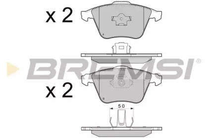 Комплект тормозных колодок BREMSI BP3301