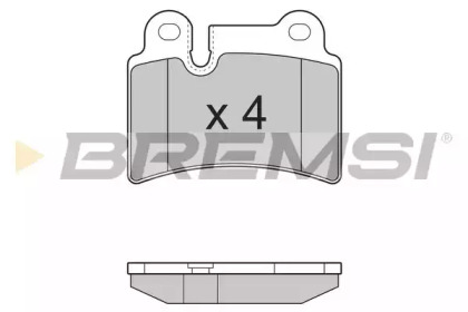 Комплект тормозных колодок BREMSI BP3302