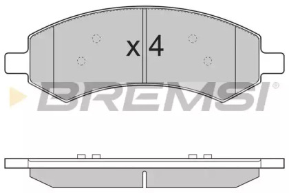 Комплект тормозных колодок BREMSI BP3310