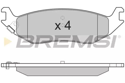 Комплект тормозных колодок BREMSI BP3311