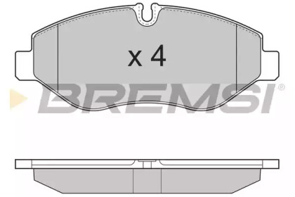 Комплект тормозных колодок BREMSI BP3324