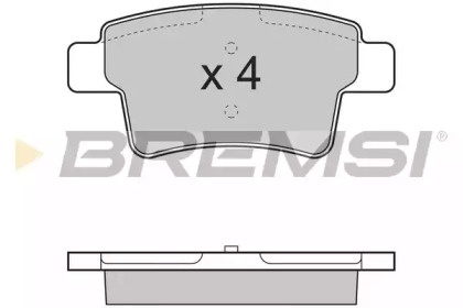 Комплект тормозных колодок BREMSI BP3331