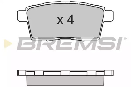 Комплект тормозных колодок BREMSI BP3333