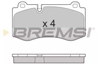 Комплект тормозных колодок BREMSI BP3362