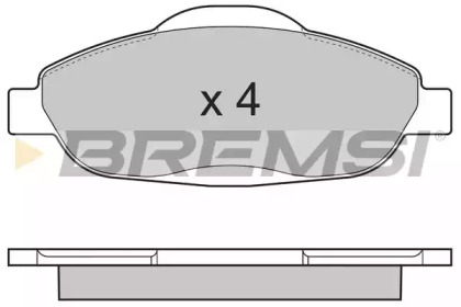 Комплект тормозных колодок BREMSI BP3364