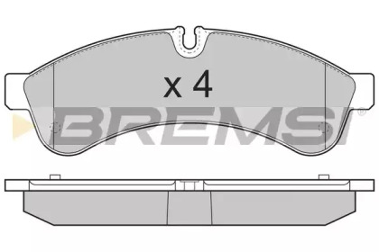 Комплект тормозных колодок BREMSI BP3365