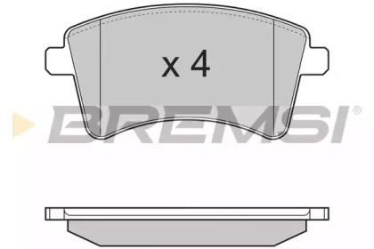 Комплект тормозных колодок BREMSI BP3367