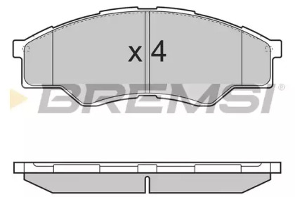 Комплект тормозных колодок BREMSI BP3375