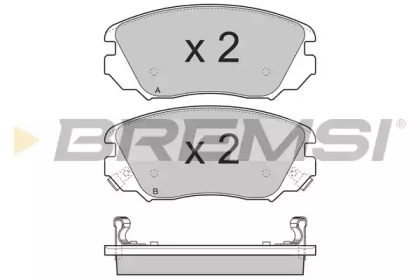 Комплект тормозных колодок BREMSI BP3376