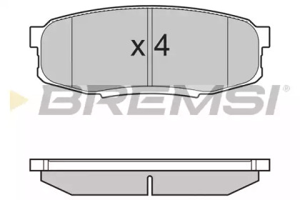 Комплект тормозных колодок BREMSI BP3382