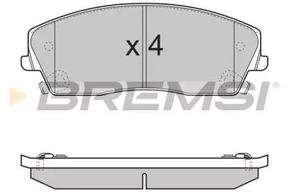 Комплект тормозных колодок BREMSI BP3389