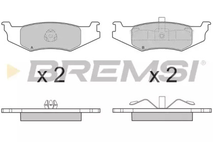 Комплект тормозных колодок BREMSI BP3390