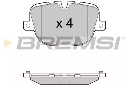 Комплект тормозных колодок BREMSI BP3416