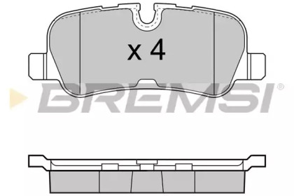 Комплект тормозных колодок BREMSI BP3417