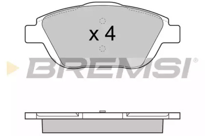 Комплект тормозных колодок BREMSI BP3428