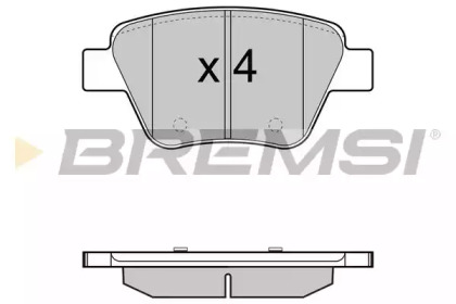 Комплект тормозных колодок BREMSI BP3429