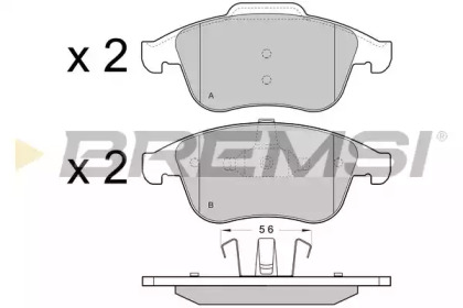 Комплект тормозных колодок BREMSI BP3431