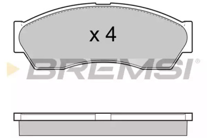 Комплект тормозных колодок BREMSI BP3434