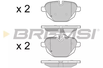 Комплект тормозных колодок BREMSI BP3449